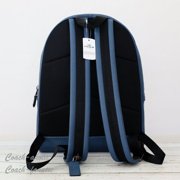 NWT 78564 Disney X Coach Academy Leather Backpack With Mickey in Denim - Picture 7 of 12